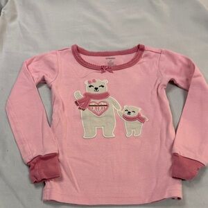 Gymboree - Pink Bear Print Kids Long sleeve Shirt